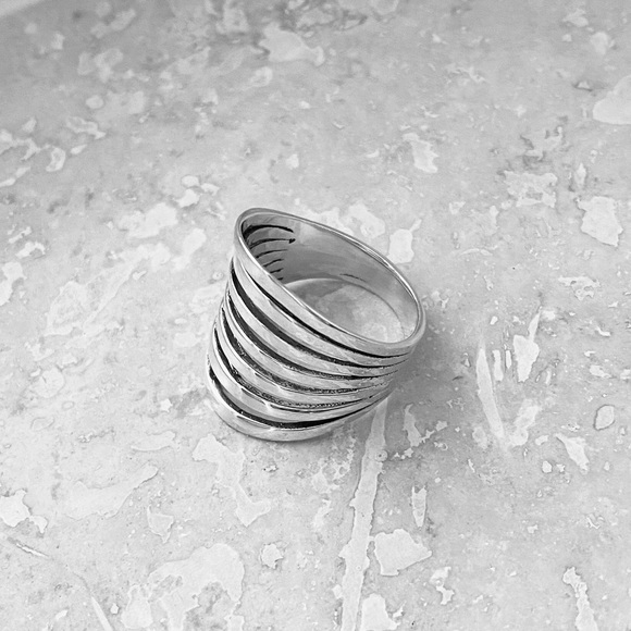 Sterling Silver Statement Ring, Boho Ring, Silver Ring - Picture 3 of 9